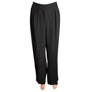 Tahari by ASL Black Dress Pants 14 New With Tags! Pleated Career Luxe Old Money